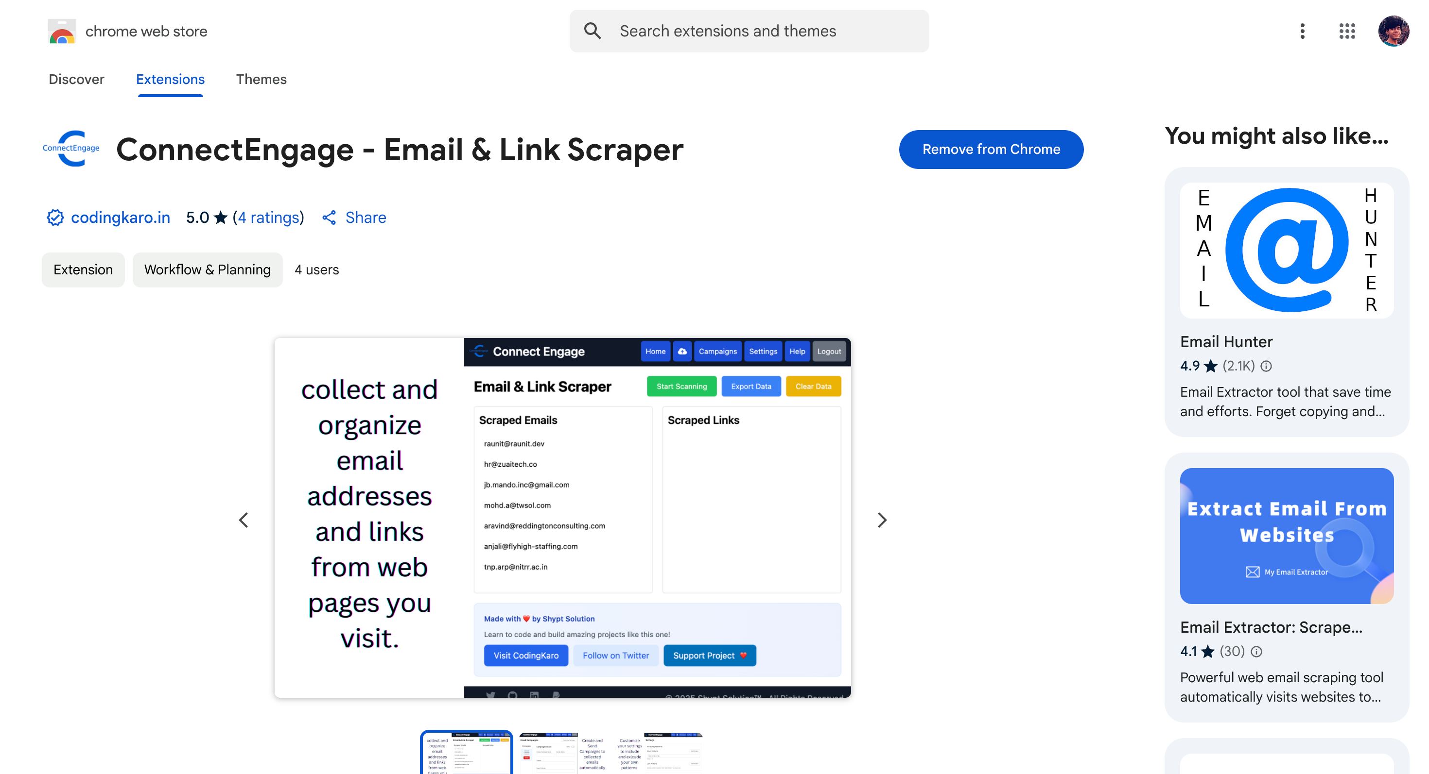 ConnectEngage Extension